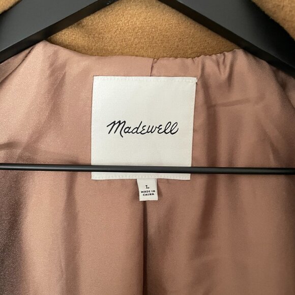 NWOT Madewell Estate Cocoon Coat in Camel - Picture 8 of 12